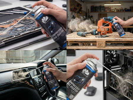 10x AABCOOLING Compressed gas duster 400ml – trykluft spray