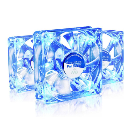 3x AABCOOLING Super Silent Fan 8 BLUE LED – ventola 80 mm