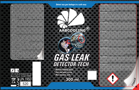 1x AABCOOLING Gas Leak Detector TECH 300ml – Gas-Lecksuchspray