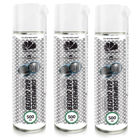 3 x AABCOOLING Home&Office Compressed Gas Duster 500 ml