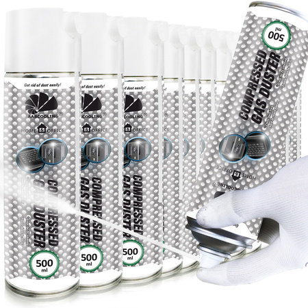 12 x AABCOOLING Home&Office Compressed Gas Duster 500 ml