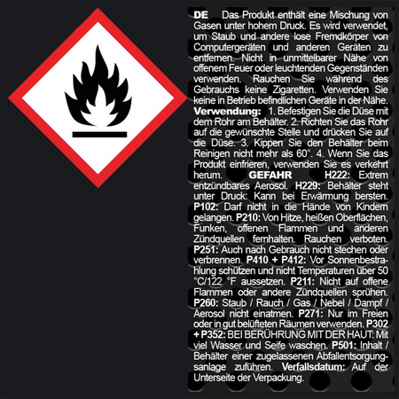 10x AABCOOLING Compressed gas duster 750ml – trykluft spray